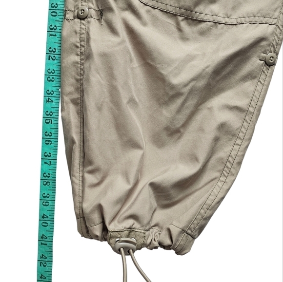 Gap Lightweight Neutral Khaki Cargo Pants Drawstring Waist + Ankles men's small - Picture 11 of 11